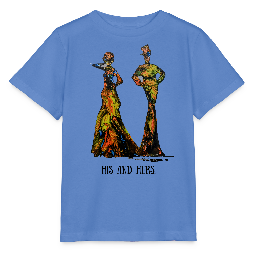 Unisex T-Shirt Zylinder und Stella - Blau