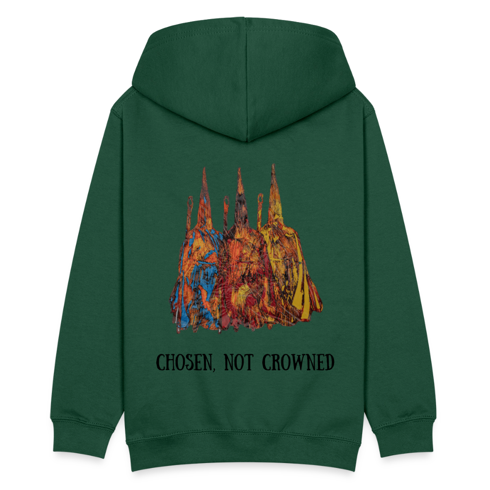 Teenager Hoodie Nazzarener Backprint - Flaschengrün