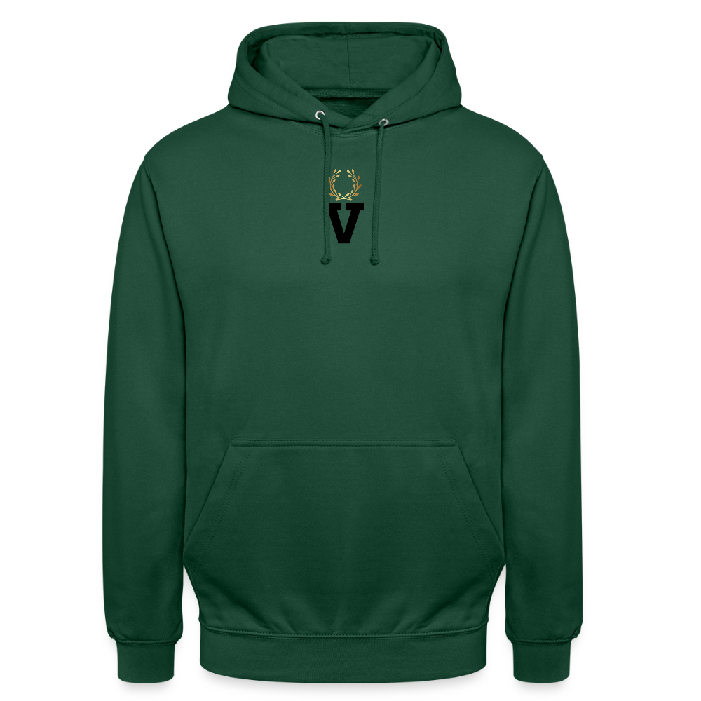 Unisex Hoodie Geishas Backprint - Flaschengrün