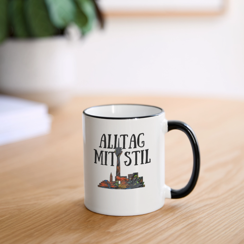 Tasse - Weiß/Schwarz