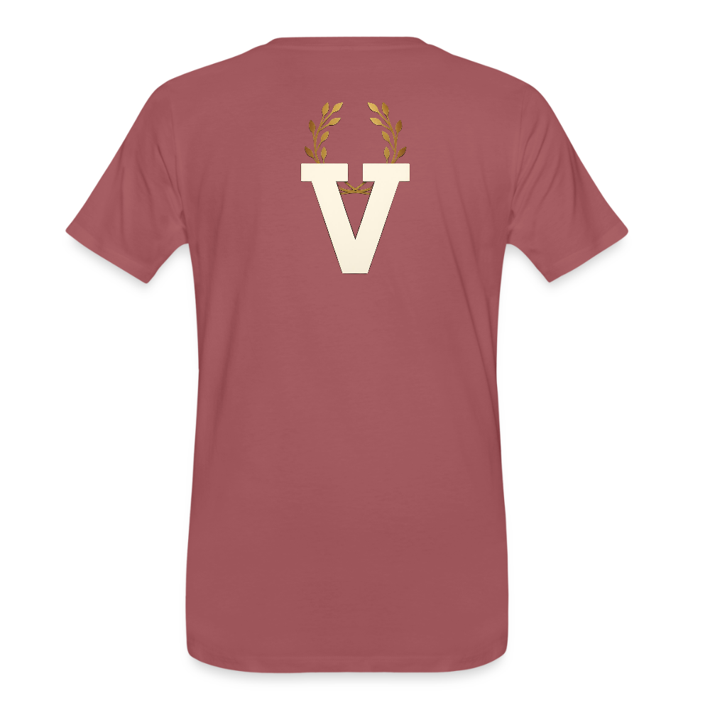 Männer Premium T-Shirt - washed Burgundy