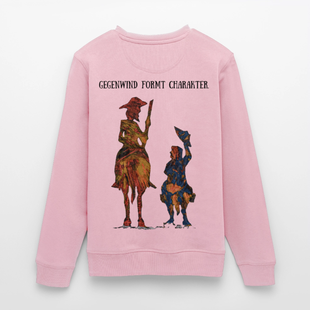 Unisex Bio Pulli Don Quixote Backprint - Hellrosa