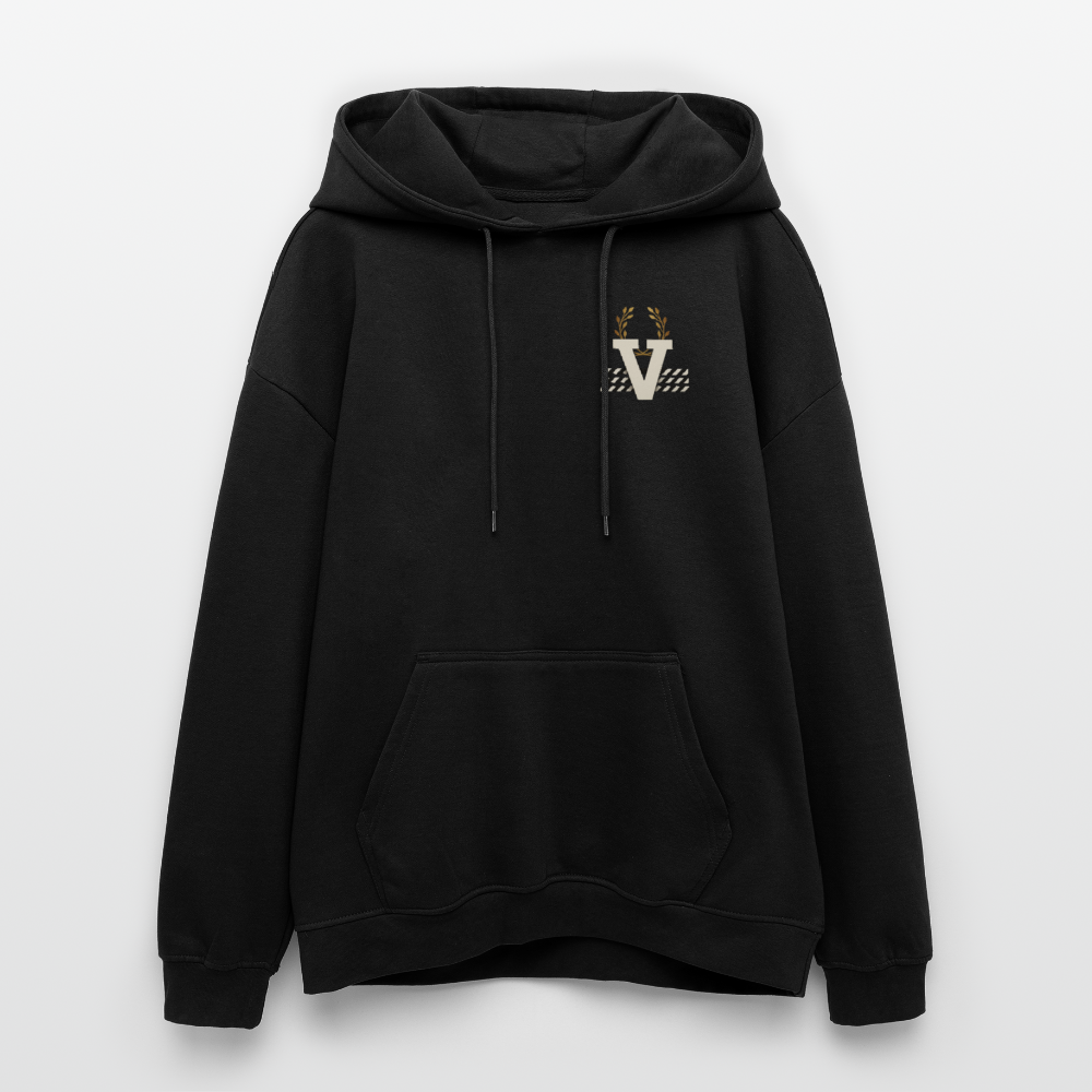 Oversized Unisex Hoodie Nazzarener Backprint - Schwarz