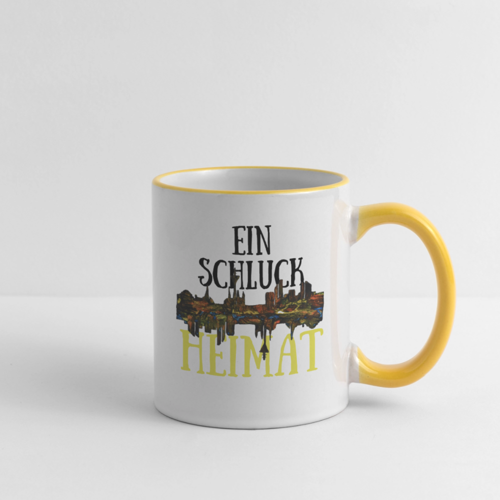 Tasse - Weiß/Gelb