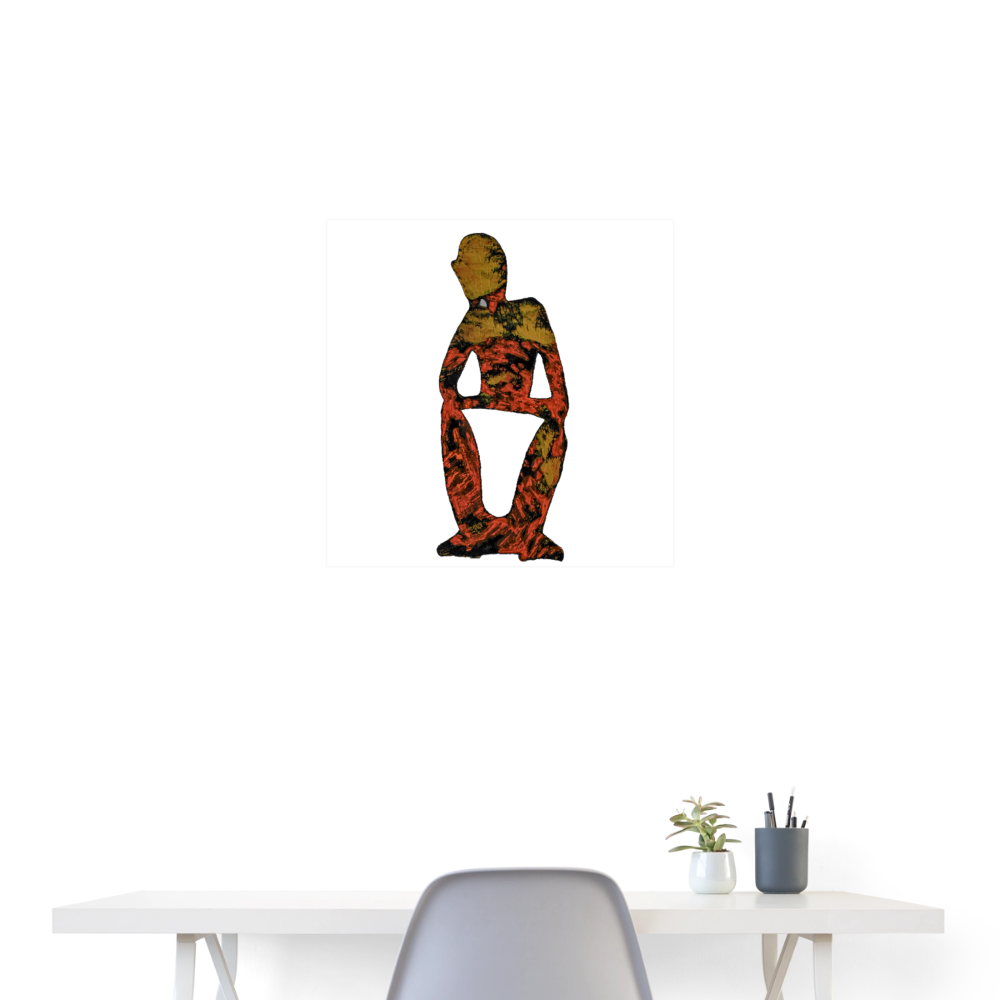 Poster Stille - Weiß