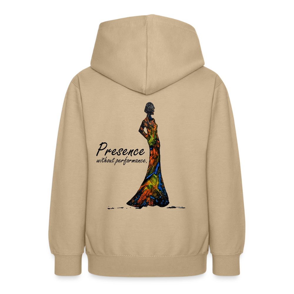 Teenager Hoodie Presence Backprint - Sand
