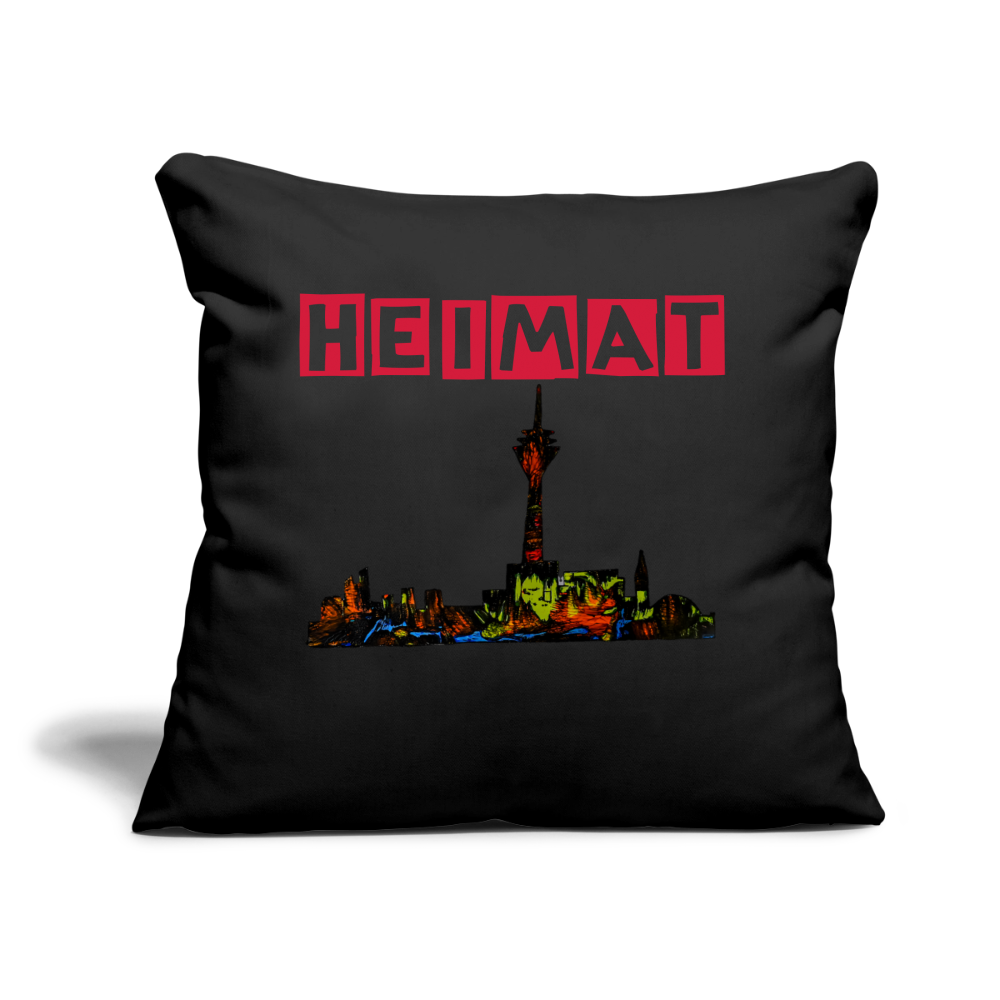 Sofakissenbezug 44 x 44 cm - Schwarz