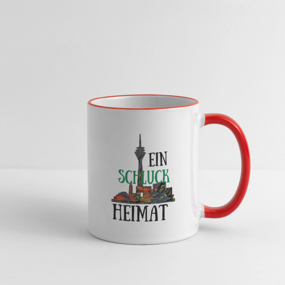 Tasse - Weiß/Rot