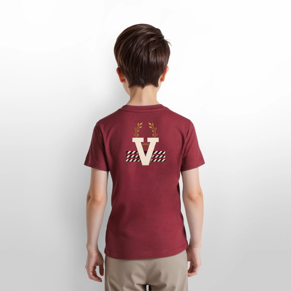 Unisex Kinder T-Shirt Geishas - Burgunderrot