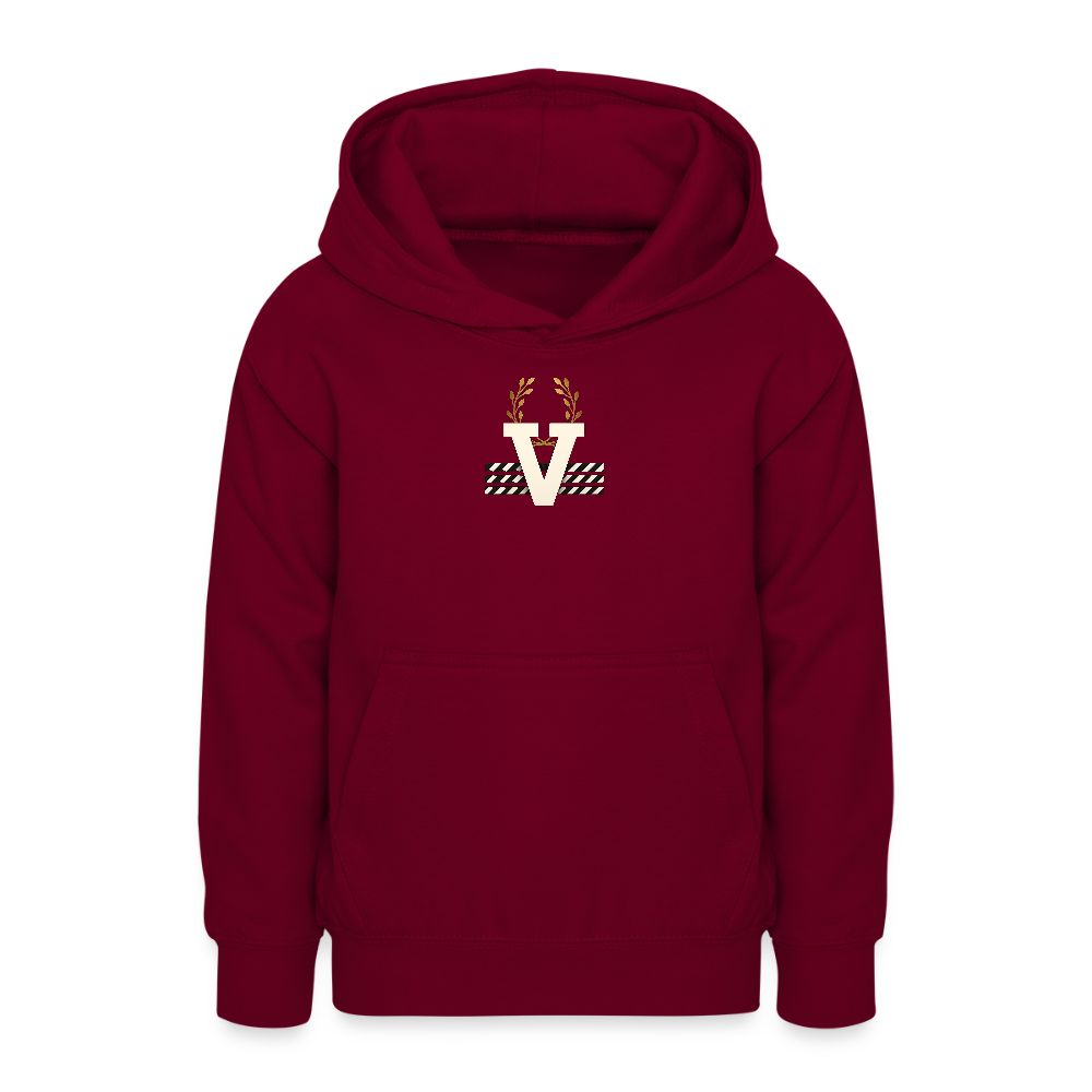 Teenager Hoodie Düsseldorfer Skyline Backprint - Bordeaux