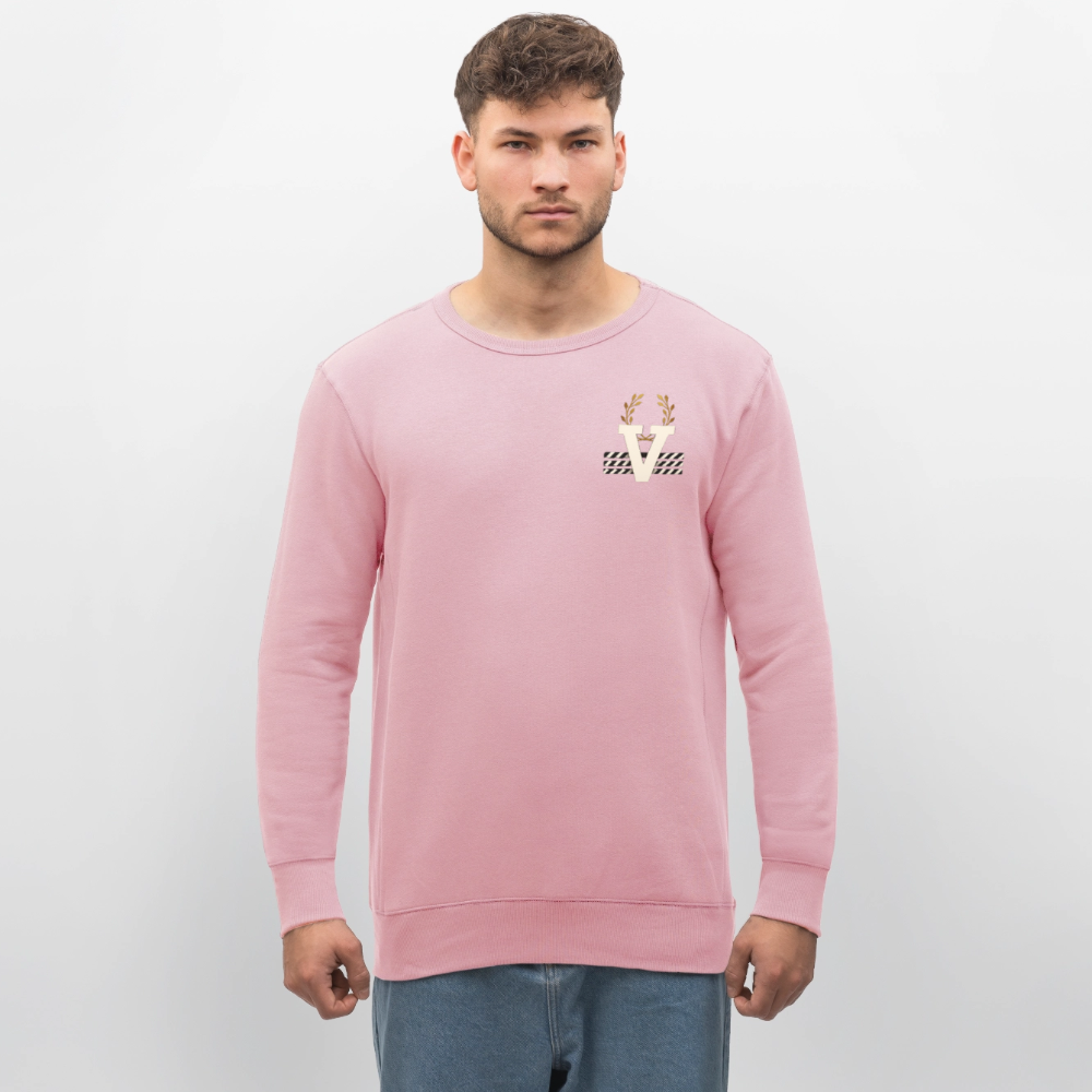 Unisex Bio Pulli Düsseldorfer Skyline Backprint - Hellrosa