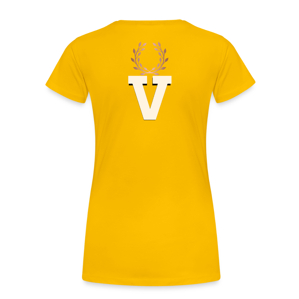 Frauen Premium T-Shirt Espejo - Sonnengelb