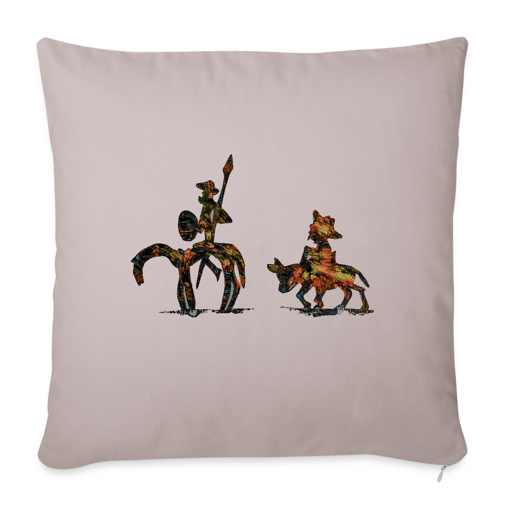 Sofakissen mit Füllung 44 x 44 cm - helles Taupe