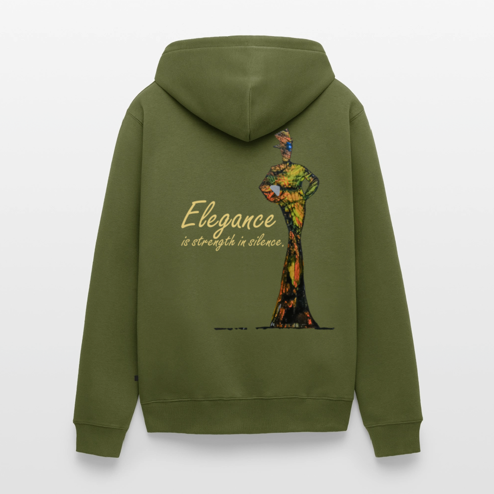 Männer Kapuzenjacke Elegance Backprint - Khaki