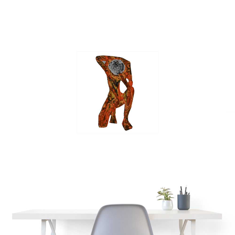 Poster Atlas - Weiß