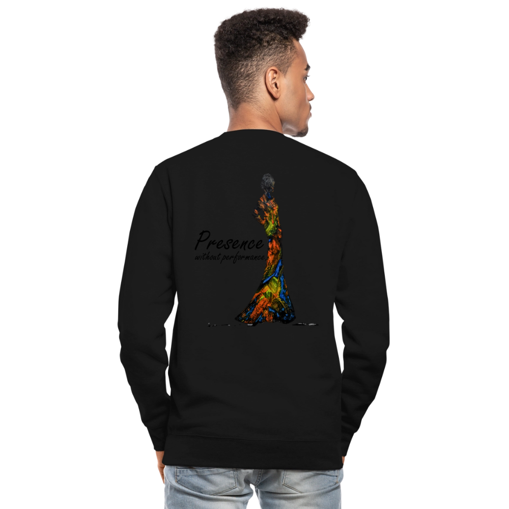 Unisex Pulli Presence Backprint - Schwarz