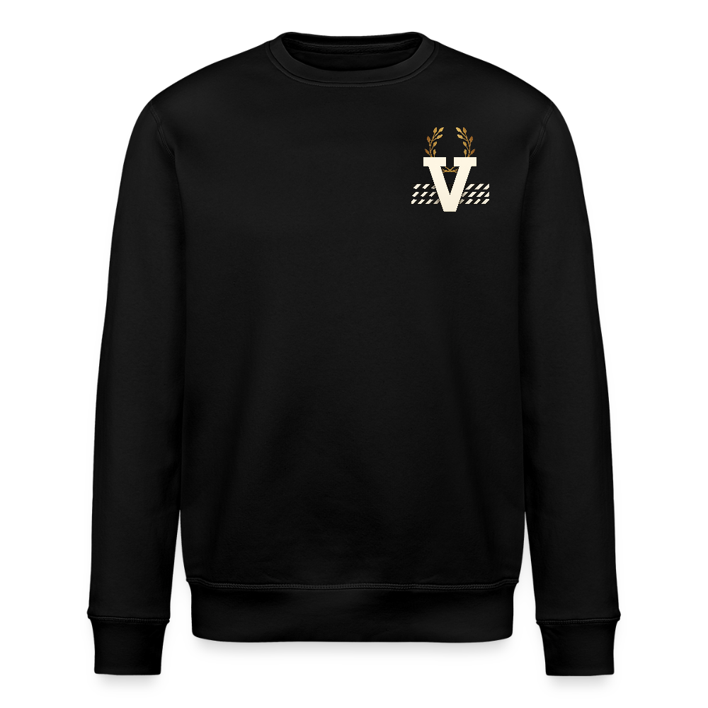 Unisex Bio Pulli Düsseldorfer Skyline Backprint - Schwarz