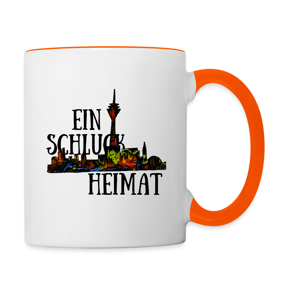 Tasse - Weiß/Orange
