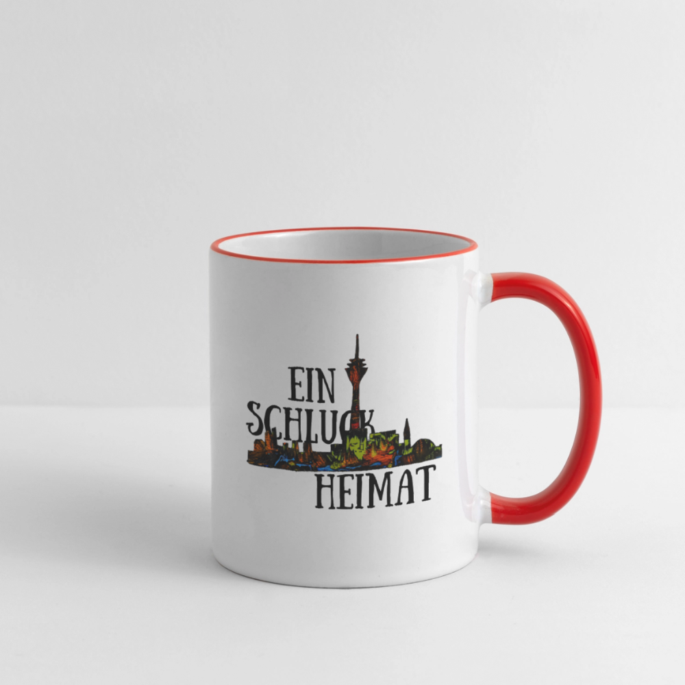 Tasse - Weiß/Rot