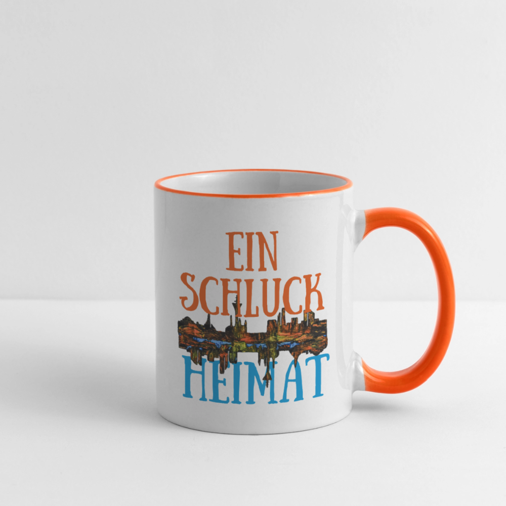 Tasse - Weiß/Orange