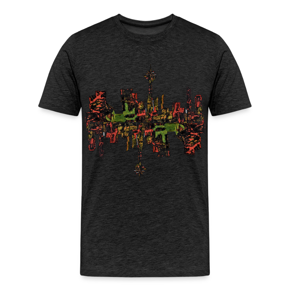 Männer Premium T-Shirt Düsseldorfer Skyline V.9 - Anthrazit