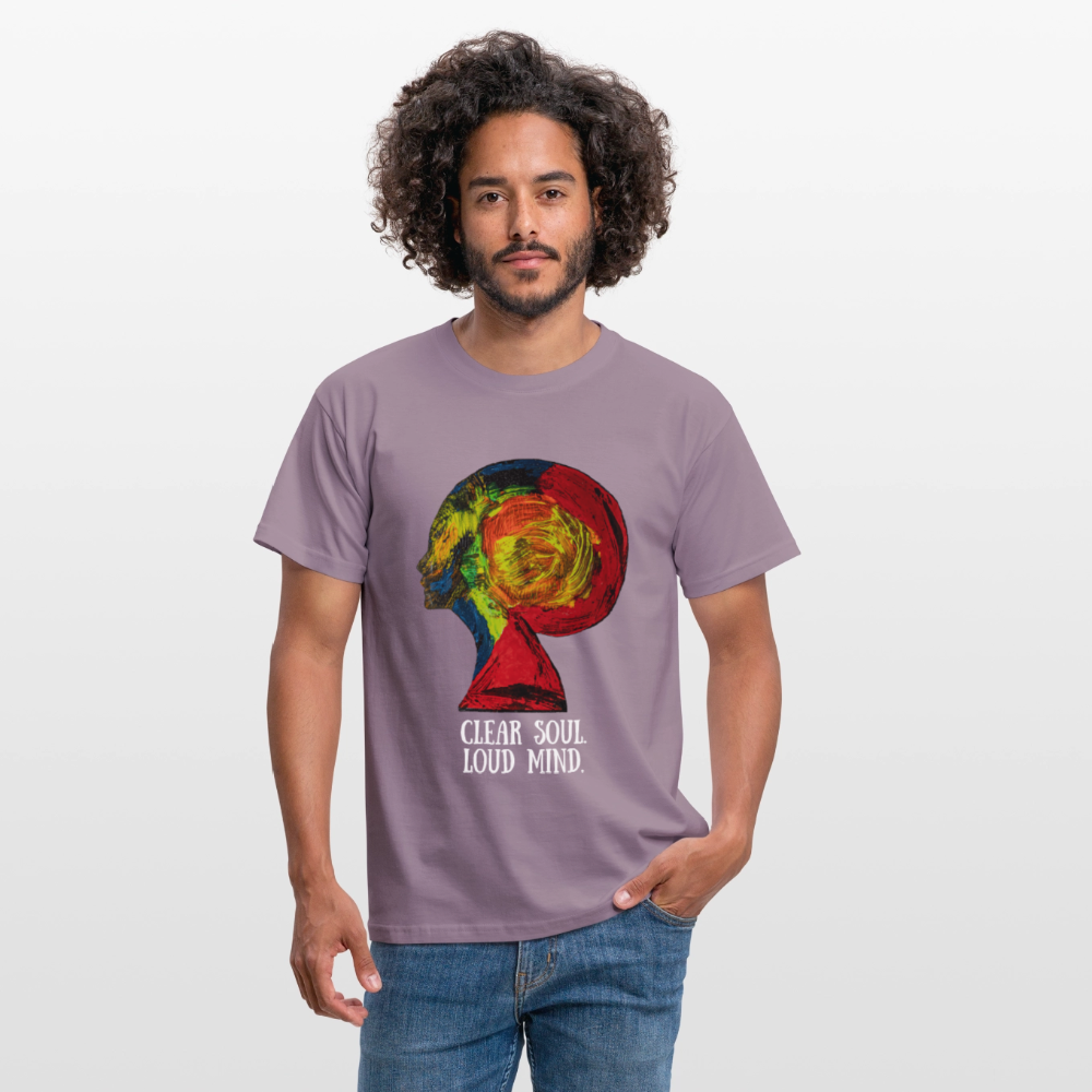 Männer T-Shirt Gaia - Lilagrau 