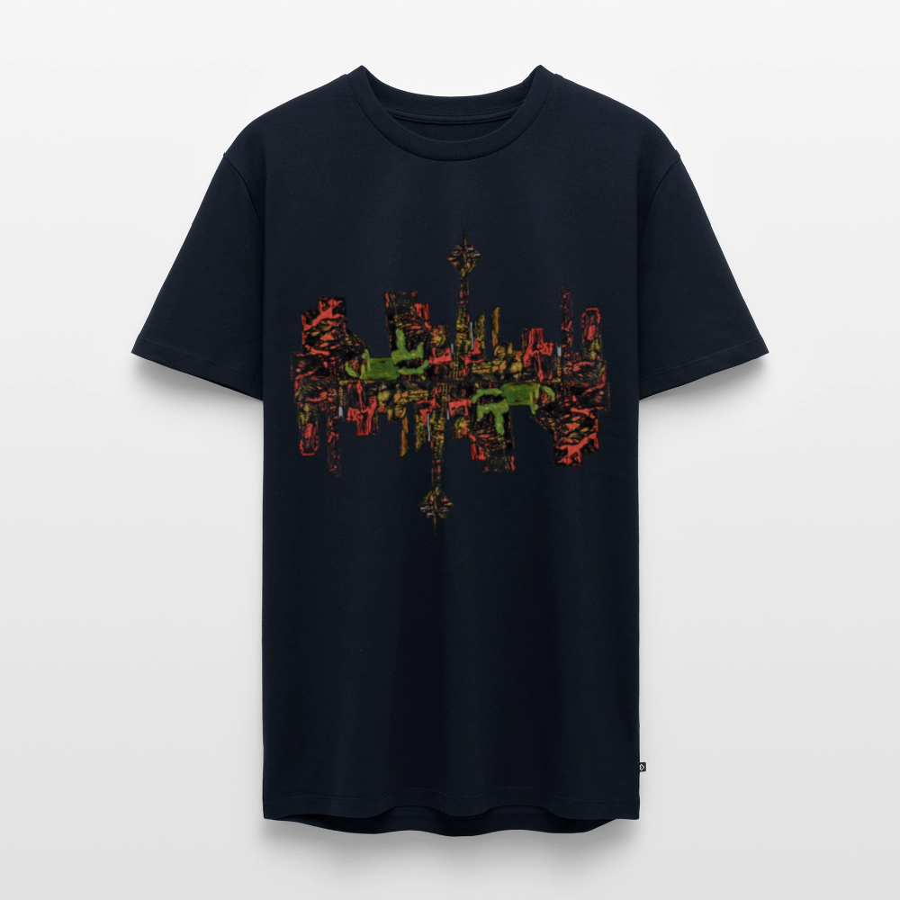 Männer Premium T-Shirt Düsseldorfer Skyline V.9 - Navy