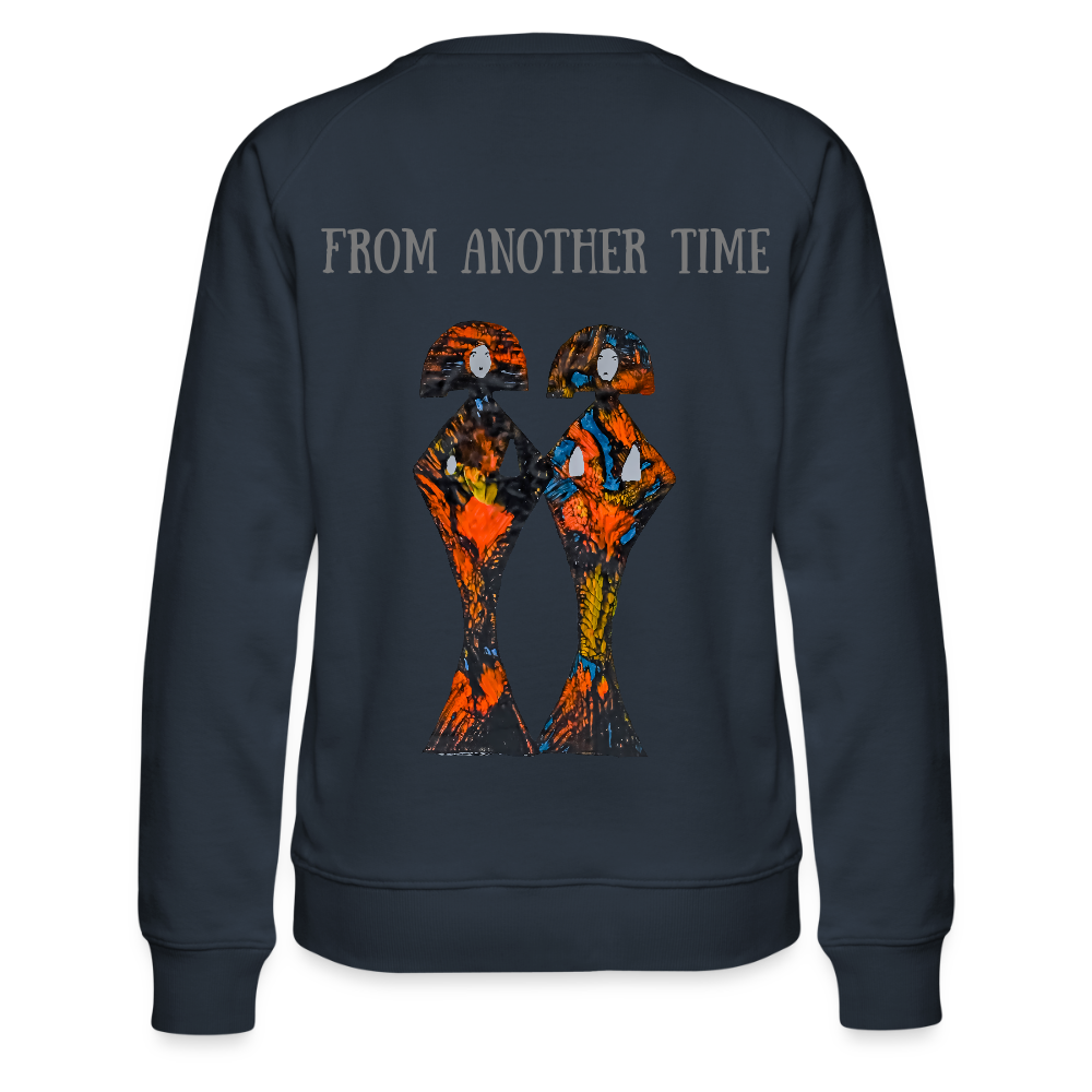 Frauen Pulli Geishas Backprint - Navy