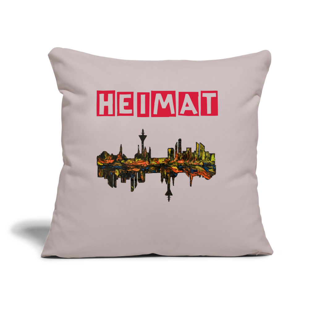 Sofakissen mit Füllung 44 x 44 cm - helles Taupe