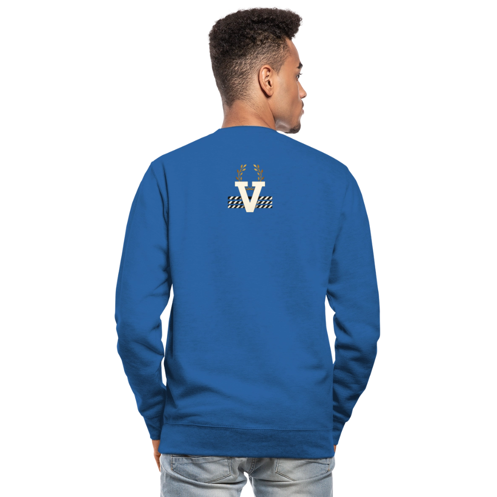 Unisex Pulli Frankfurter Skyline Backprint - Royalblau