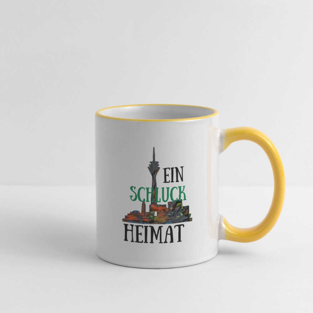 Tasse - Weiß/Gelb