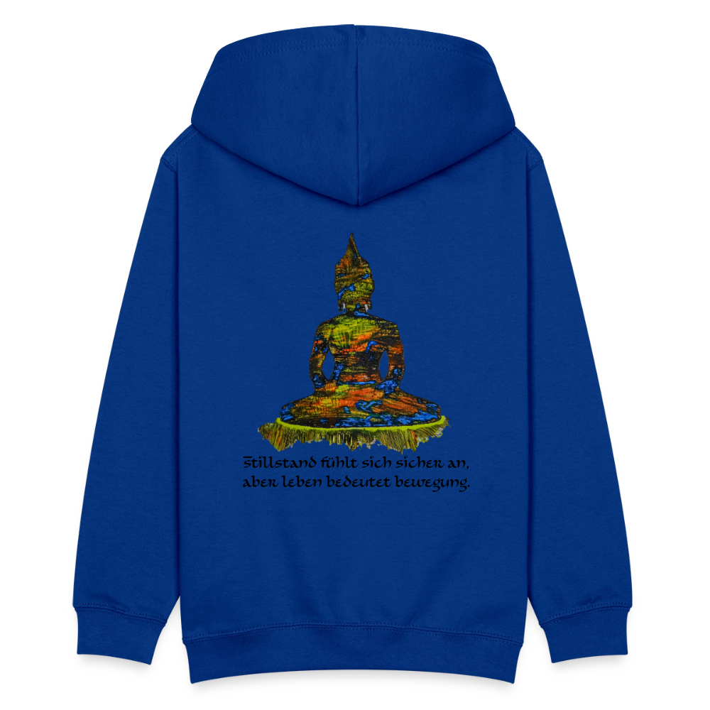 Teenagers Hoodie Buddha Backprint - Royalblau