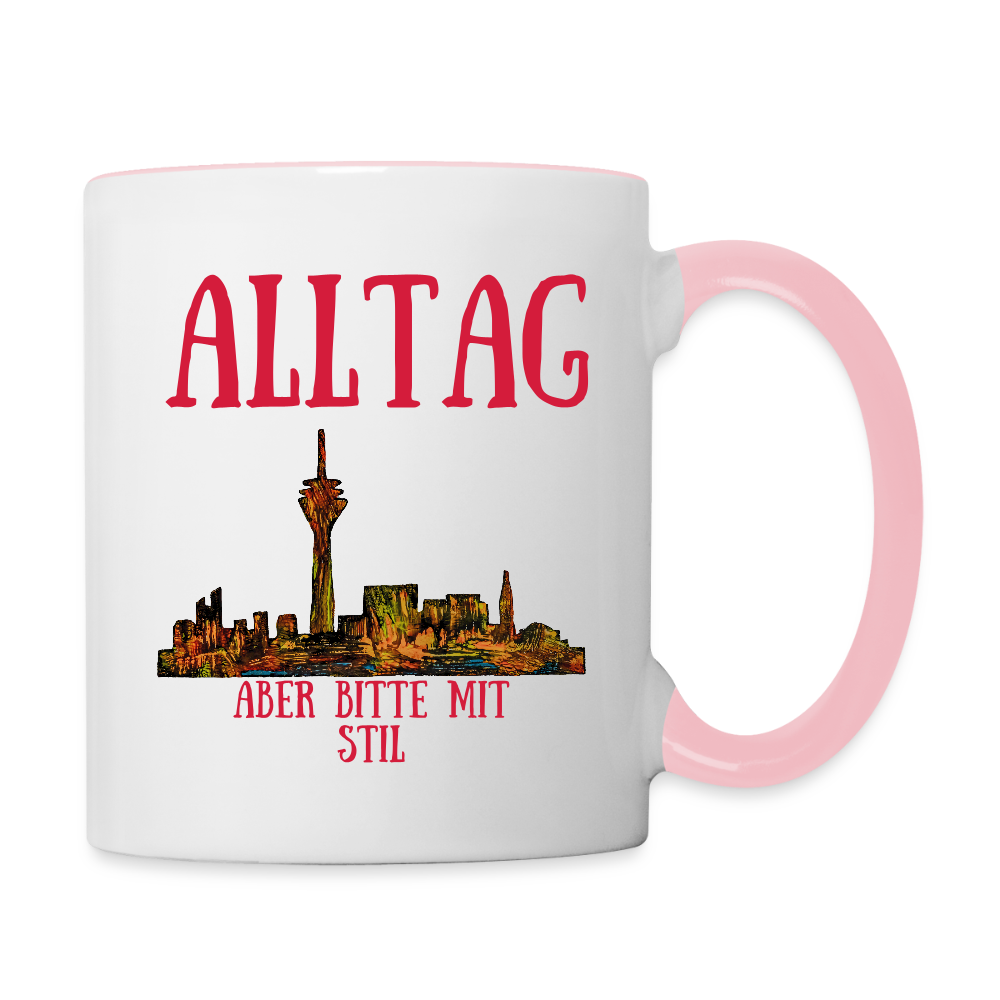 Tasse - Weiß/Pink
