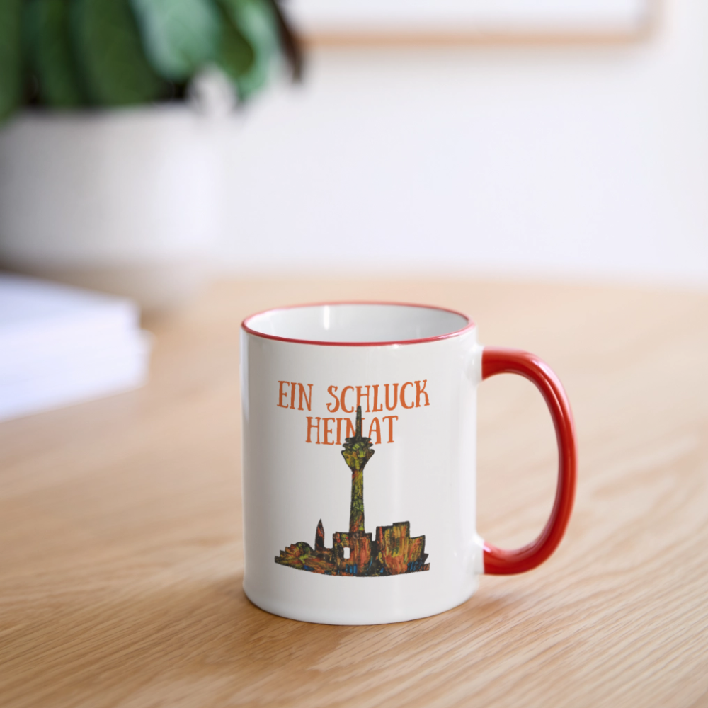 Tasse - Weiß/Rot