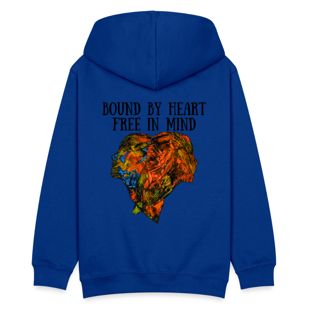 Teenager Hoodie Espejo Backprint - Royalblau
