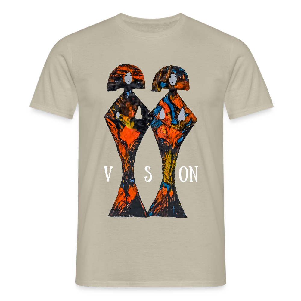 Männer T-Shirt Geishas - Sandbeige