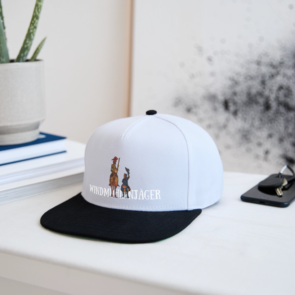 Snapback Cap - Weiß/Schwarz