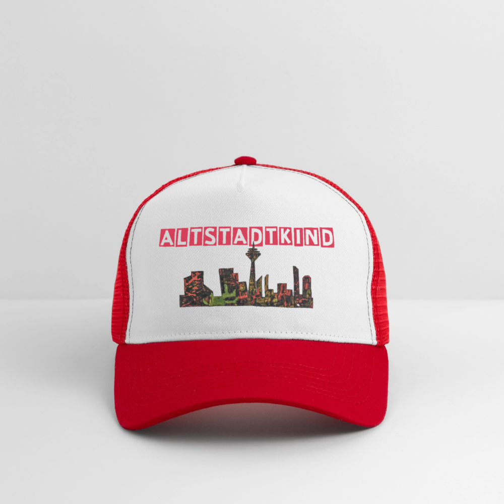 Trucker Cap - Weiß/Rot