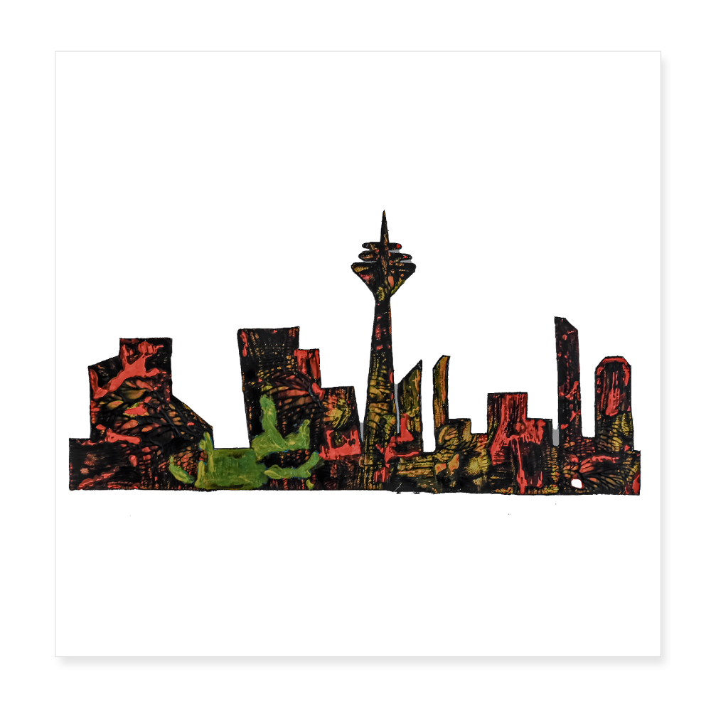 Poster 20x20 cm - Weiß