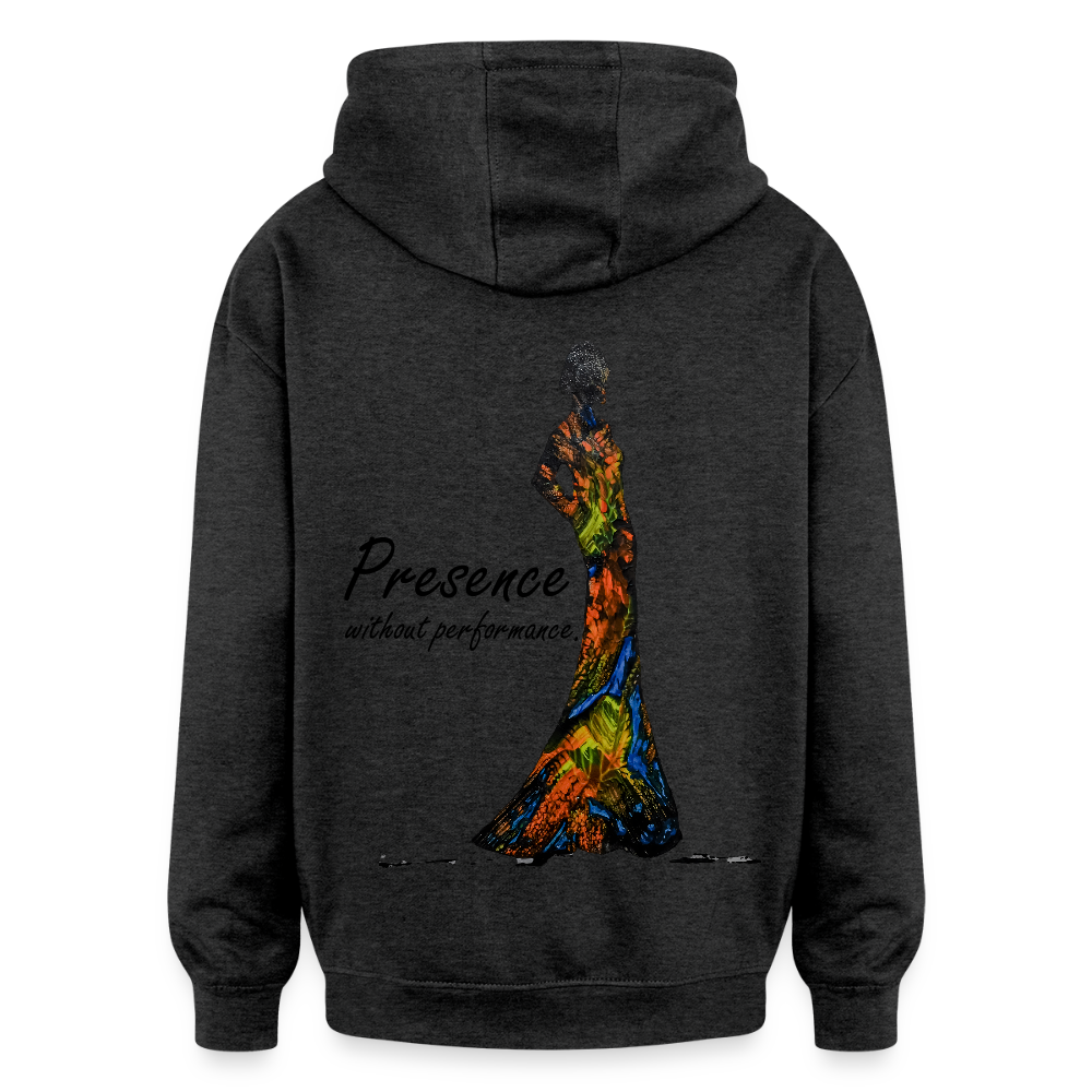 Oversized Unisex Hoodie Presence Backprint - Anthrazit