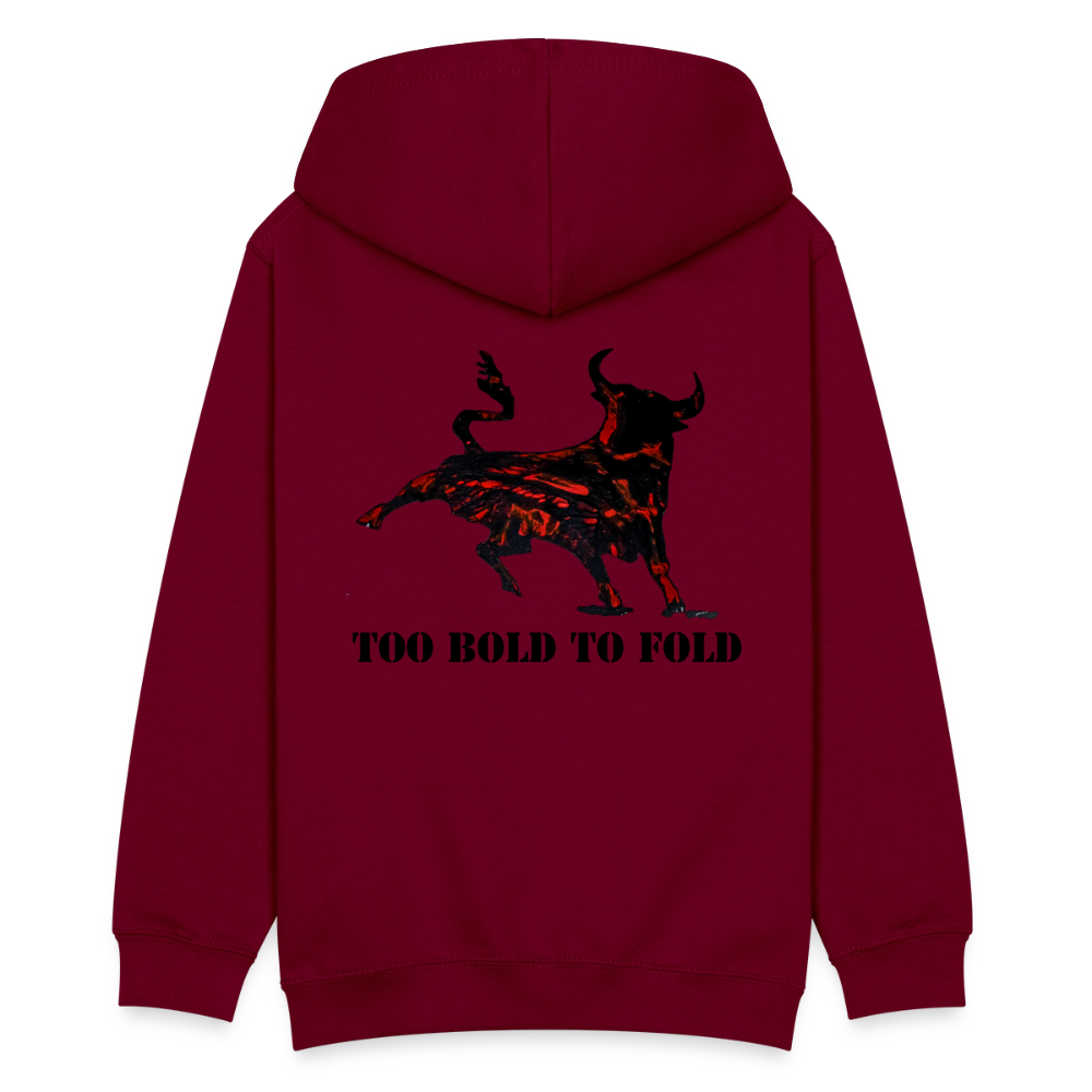 Teenager Hoodie Torro Backprint - Bordeaux