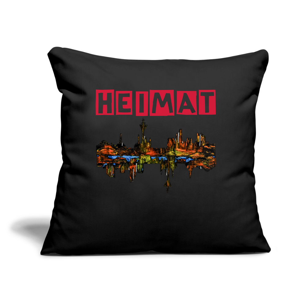 Sofakissen mit Füllung 44 x 44 cm - Schwarz