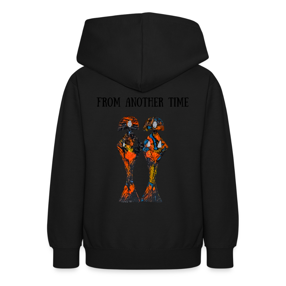 Teenager Hoodie Geishas Backprint - Schwarz