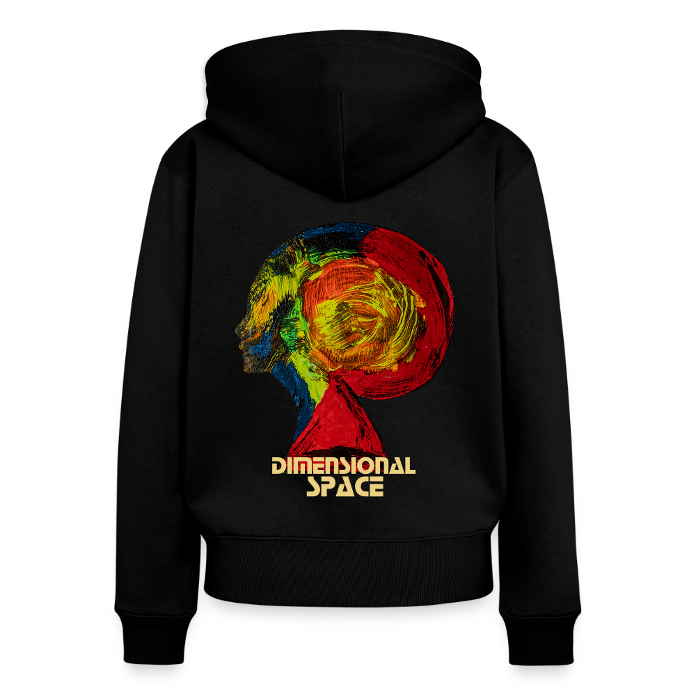 Frauen Kapuzenjacke Gaia Backprint - Schwarz