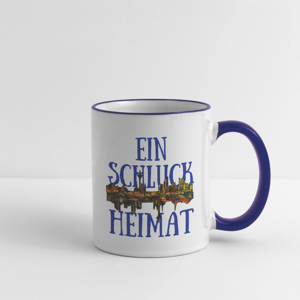 Tasse - Weiß/Kobaltblau