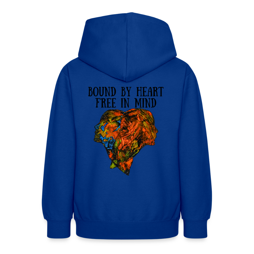 Teenager Hoodie Espejo Backprint - Royalblau