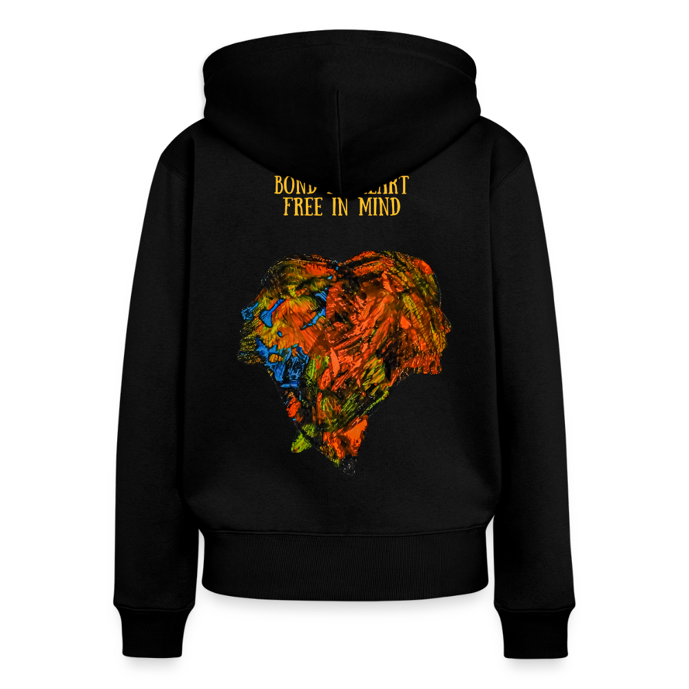 Frauen Kapuzenjacke Espejo Backprint - Schwarz