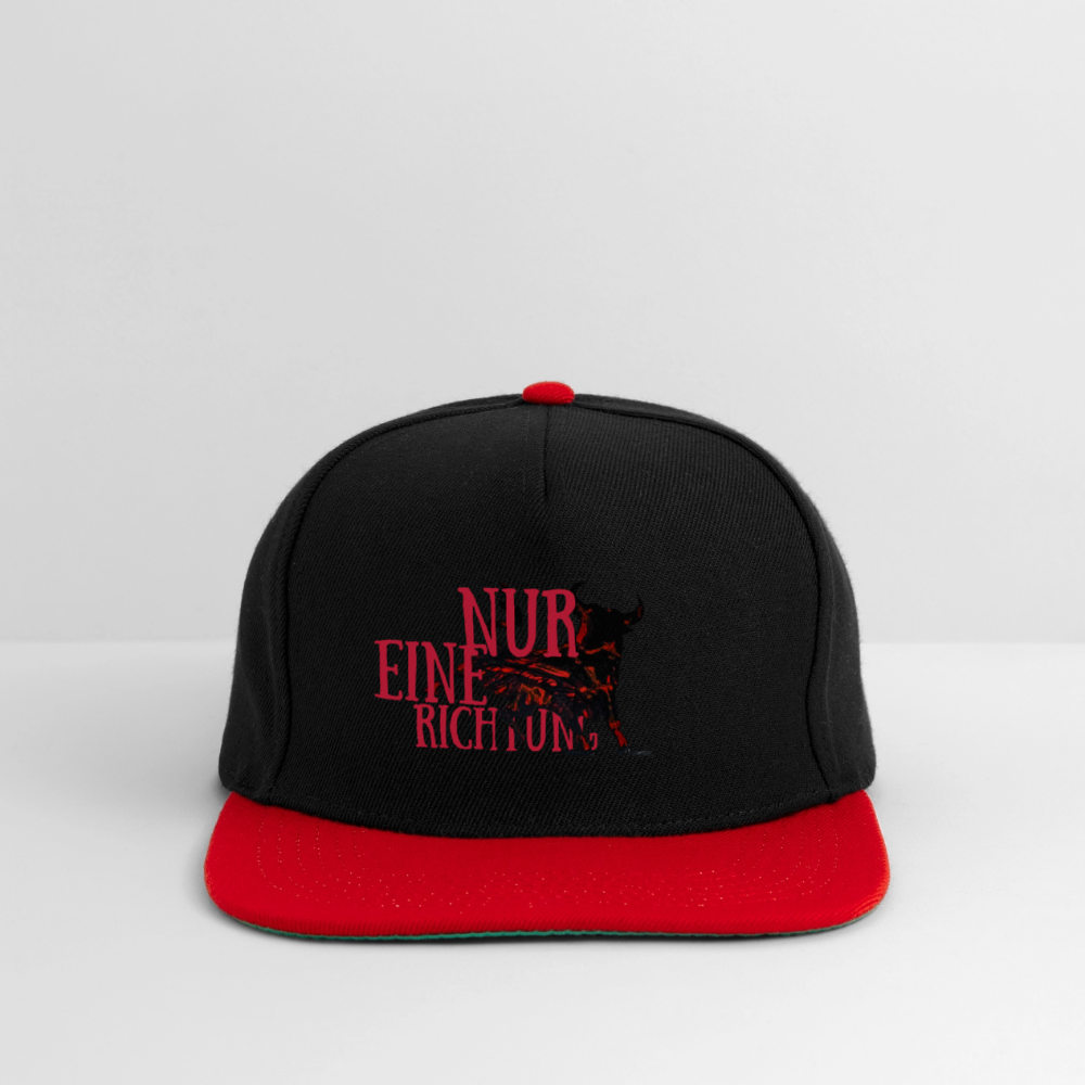 Snapback Cap - Schwarz/Rot