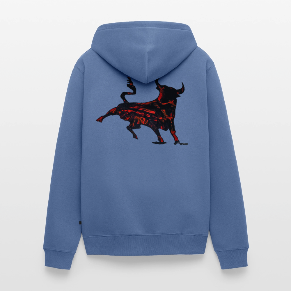 Männer Kapuzenjacke Torro Backprint - Taubenblau