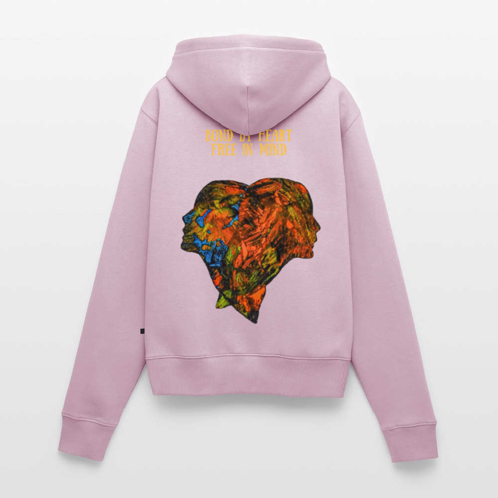 Frauen Kapuzenjacke Espejo Backprint - Altrosa